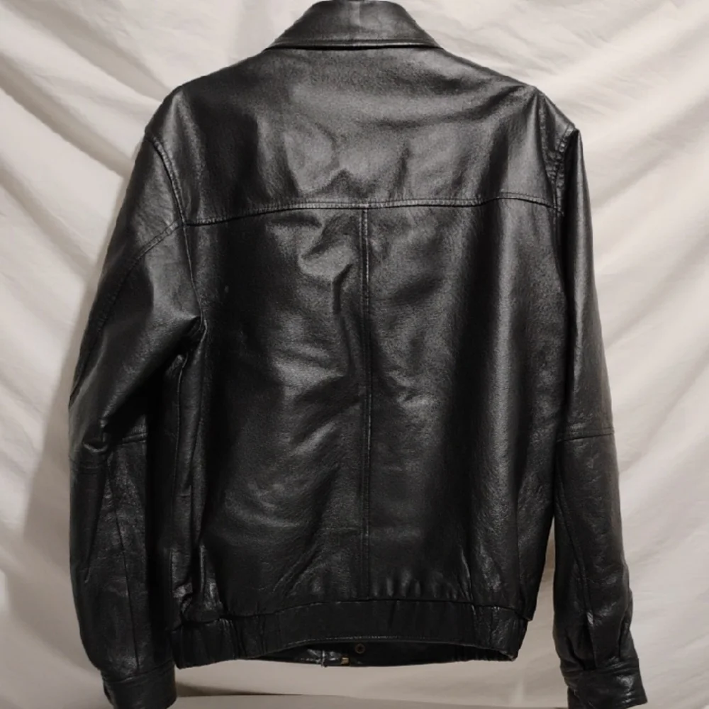 Covington Men's Black Leather Jacket Sz.S/C (X-62 CRATE) - Picture 7 of 14